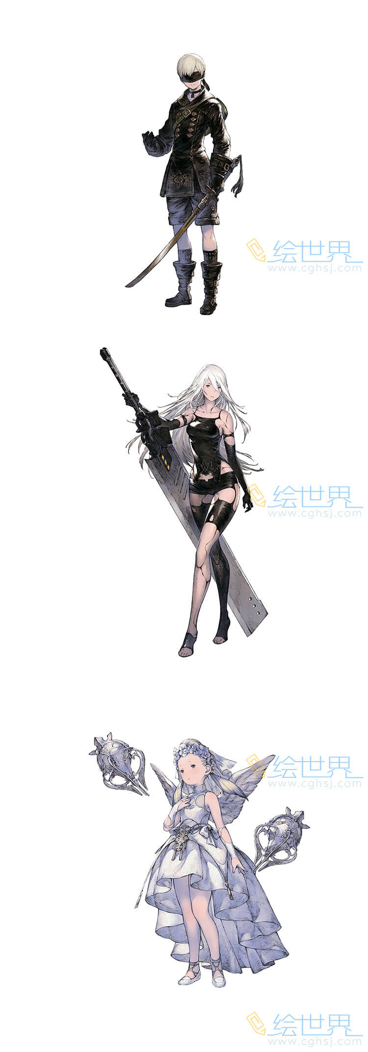 [会员][画集]吉田明彦NieR Reincarnation 尼尔转生设定插画集