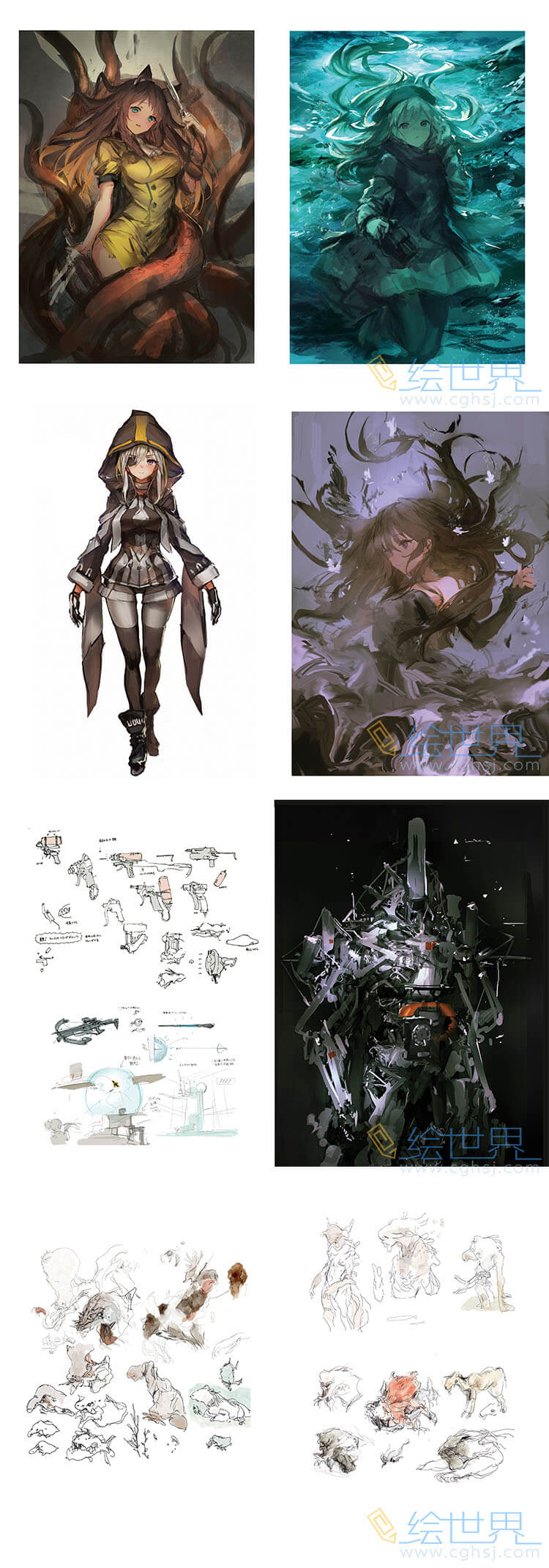[会员][画集]绘师マシマサキ LM7 Petrichor 插画设定画集