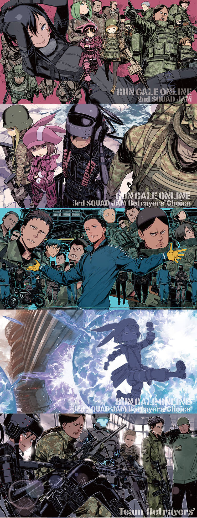 [会员][画集] 黑星红白 刀剑神域外传 Gun Gale Online 小说插图合集 VOL1~9