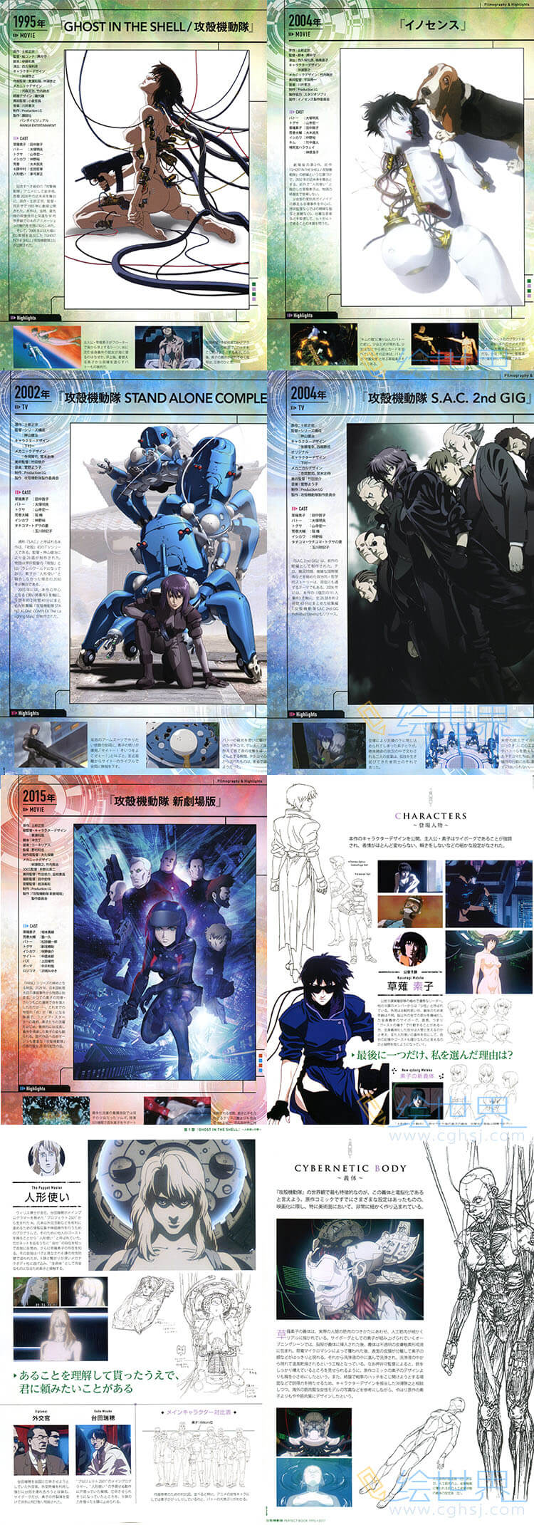 [会员][设定集] 攻壳机动队 Ghost in the Shell 1995→2017 原画设定资料集