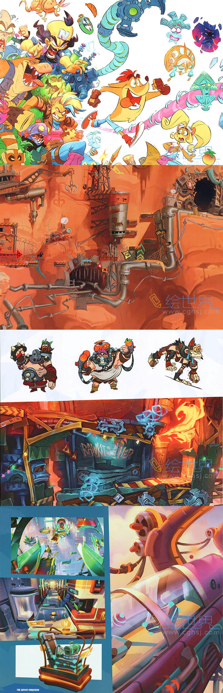 [会员][设定集] 古惑狼4时机已到 Crash Bandicoot 4 原画设定