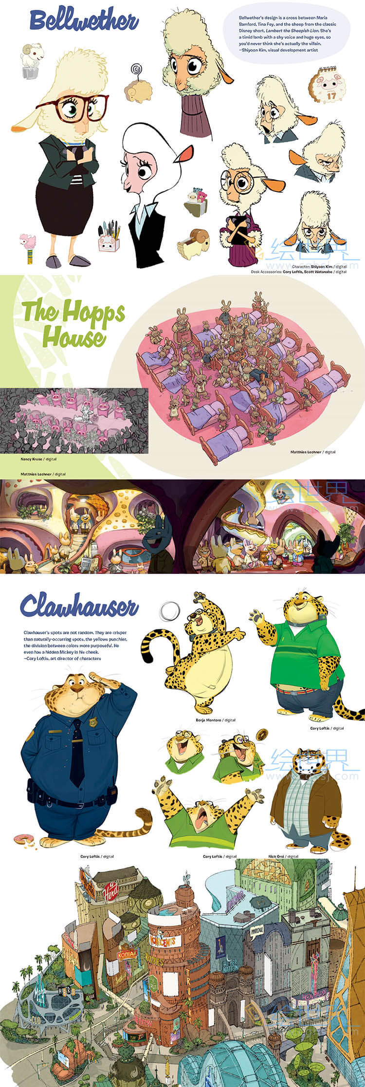 [会员][设定集] The Art of Zootopia 疯狂动物城动画设定集