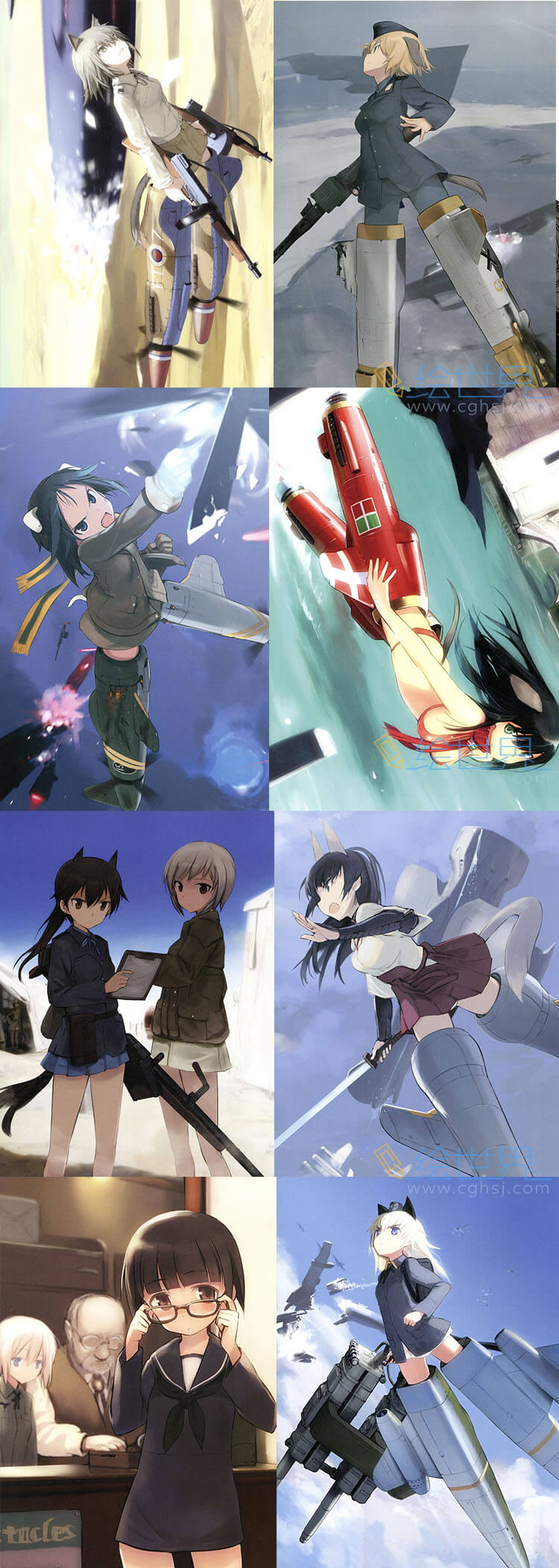 [会员][设定集] 岛田文金 强袭魔女原画设定集 THE WORLD WITCHES
