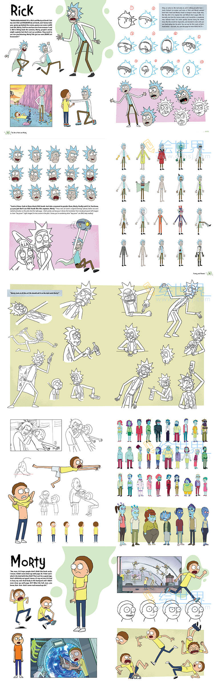 [会员][设定集] The Art of Rick and Morty 瑞克和莫蒂 艺术集[英文+中文]