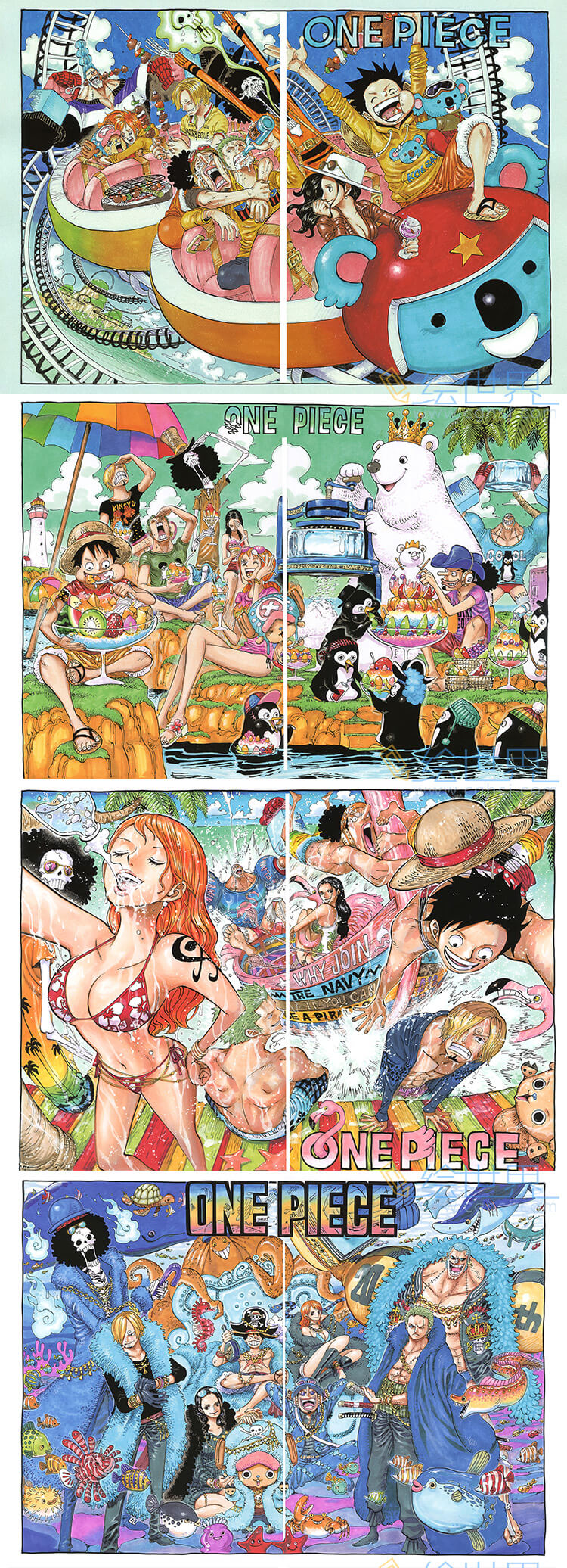 [会员][插画集] 海贼王 ONEPIECEイラスト集 COLORWALK1-9 (愛蔵版)