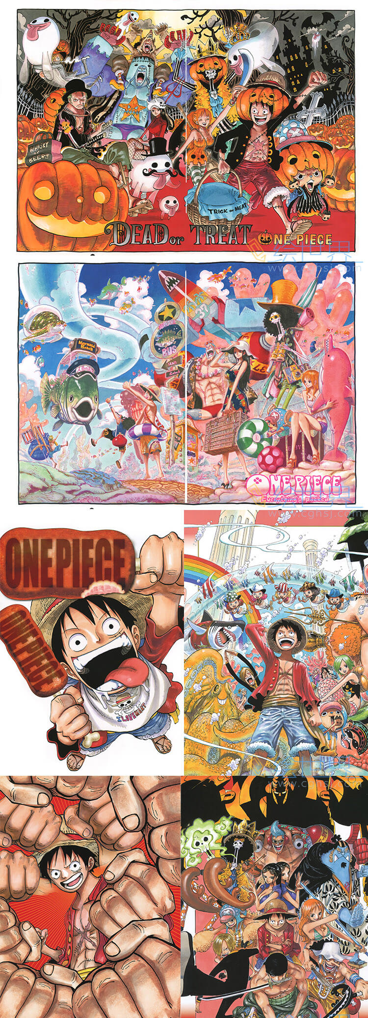 [会员][插画集] 海贼王 ONEPIECEイラスト集 COLORWALK1-9 (愛蔵版)