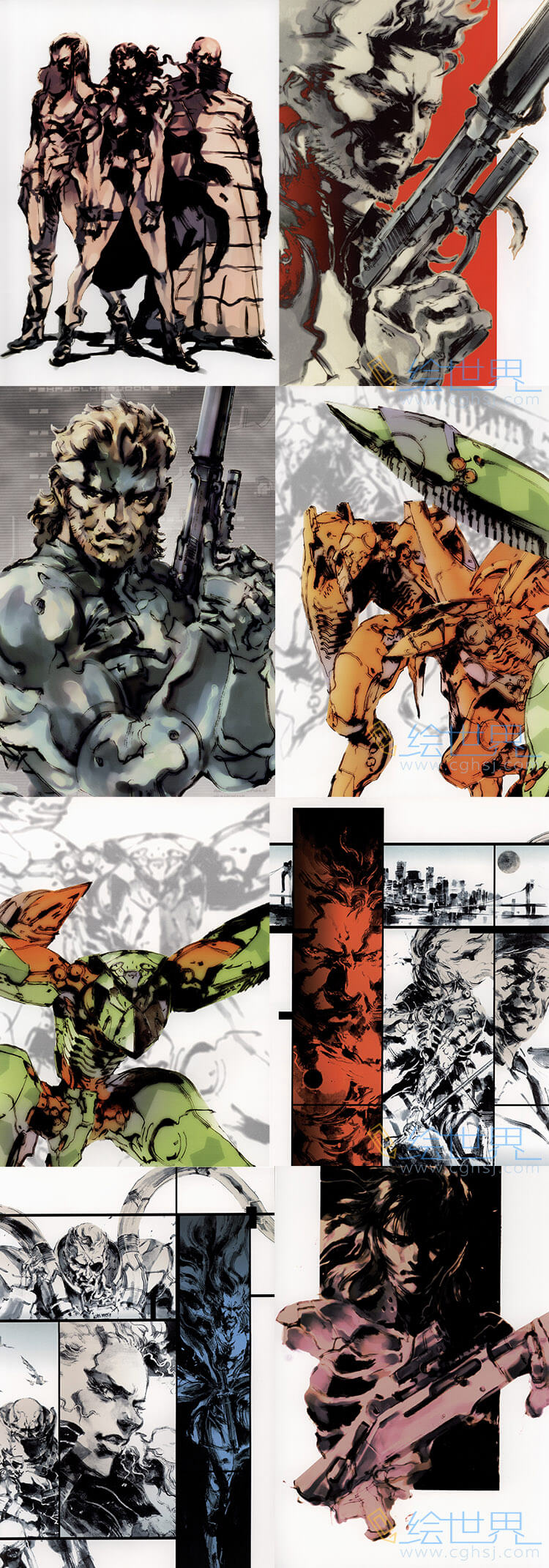 [会员][设定集] The Art of Metal Gear Solid2 SONS OF LIBERTY合金装备2 新川洋司 设定原画集