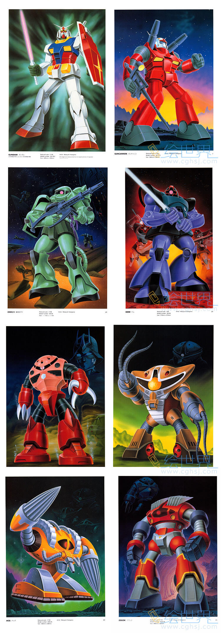 [会员][插画集] 高达 GUNPLA PACKAGE ART COLLECTION