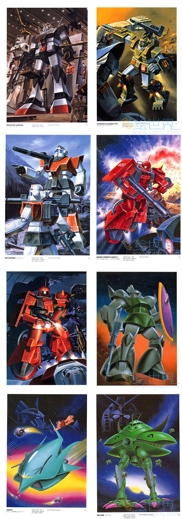 [会员][插画集] 高达 GUNPLA PACKAGE ART COLLECTION