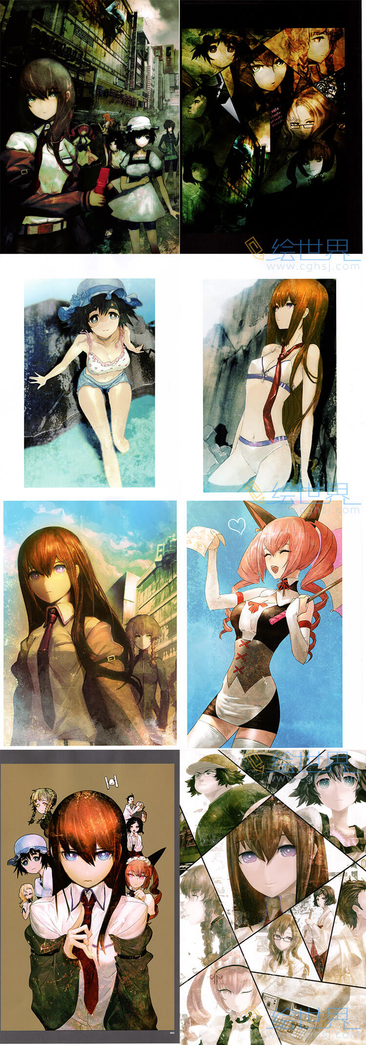 [会员][插画集] 命运石之门 STEINS;GATE huke原画集