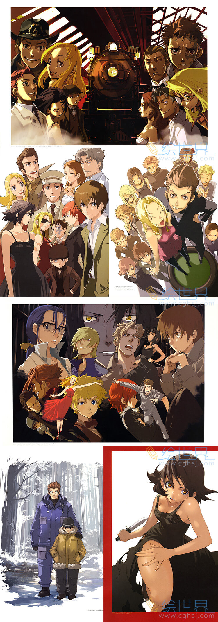 [会员][插画集] BACCANO！Enami Katsumi 榎波克己 永生之酒插画集