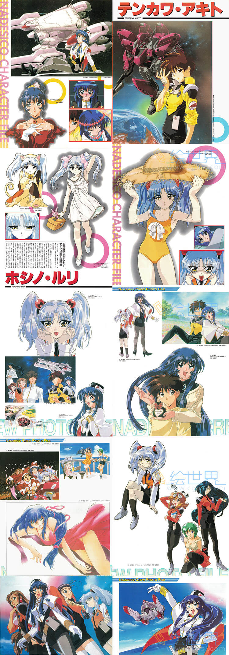 [会员][设定集] 机动战舰抚子号 Newtype 100% Collection - Martian Successor Nadesico Perfects