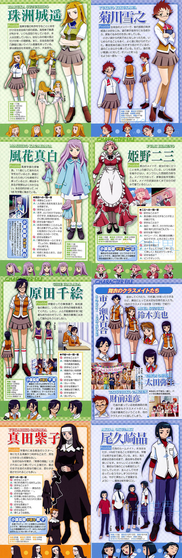 [会员][设定集] 舞ーHiMEアニメブック 1学期
