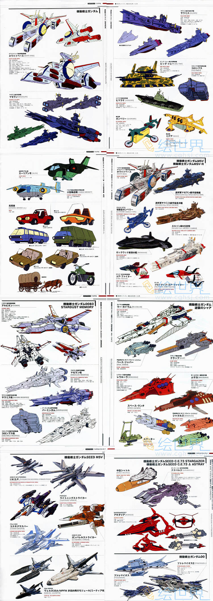 [会员][设定集] 机动战士Gundam 舰船&航空机大全集 2015 增补改订版