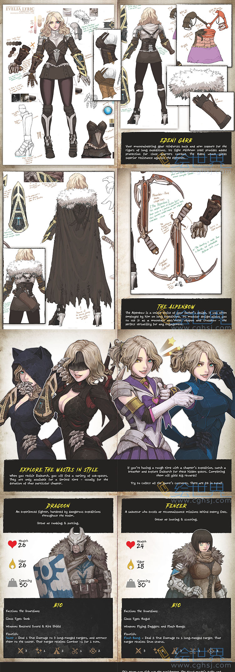 [会员][设定集] 圣铠 冰魂Vambrace Cold Soul Artbook