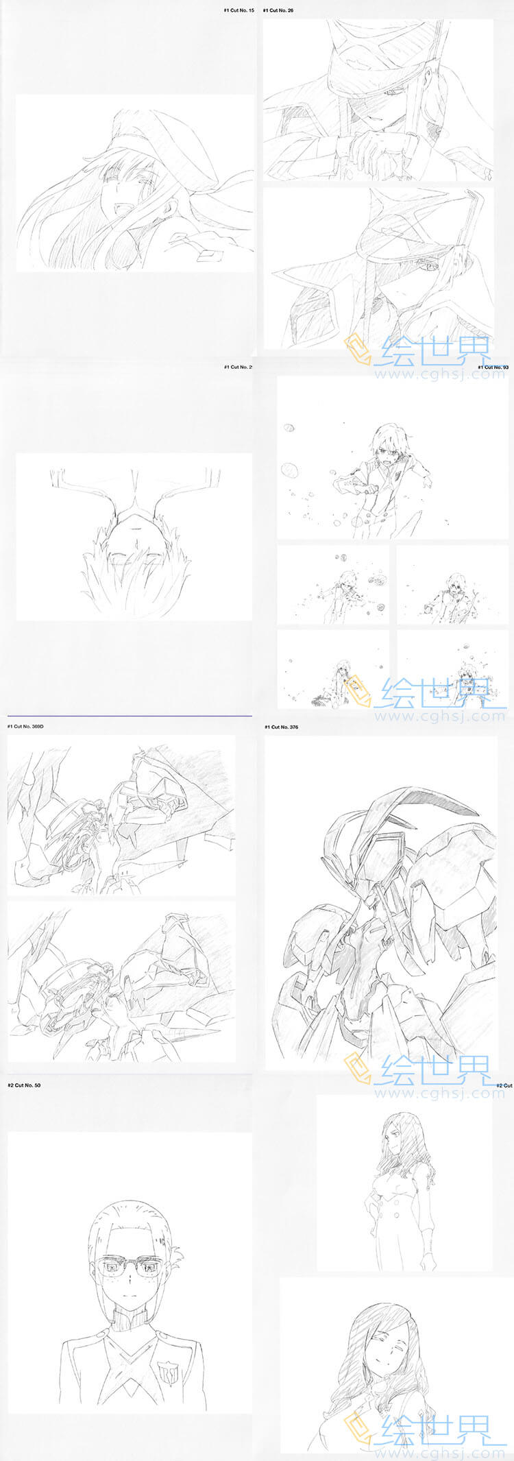 [会员][分镜原画集] DARLING in the FRANXX Key Animation Book 1