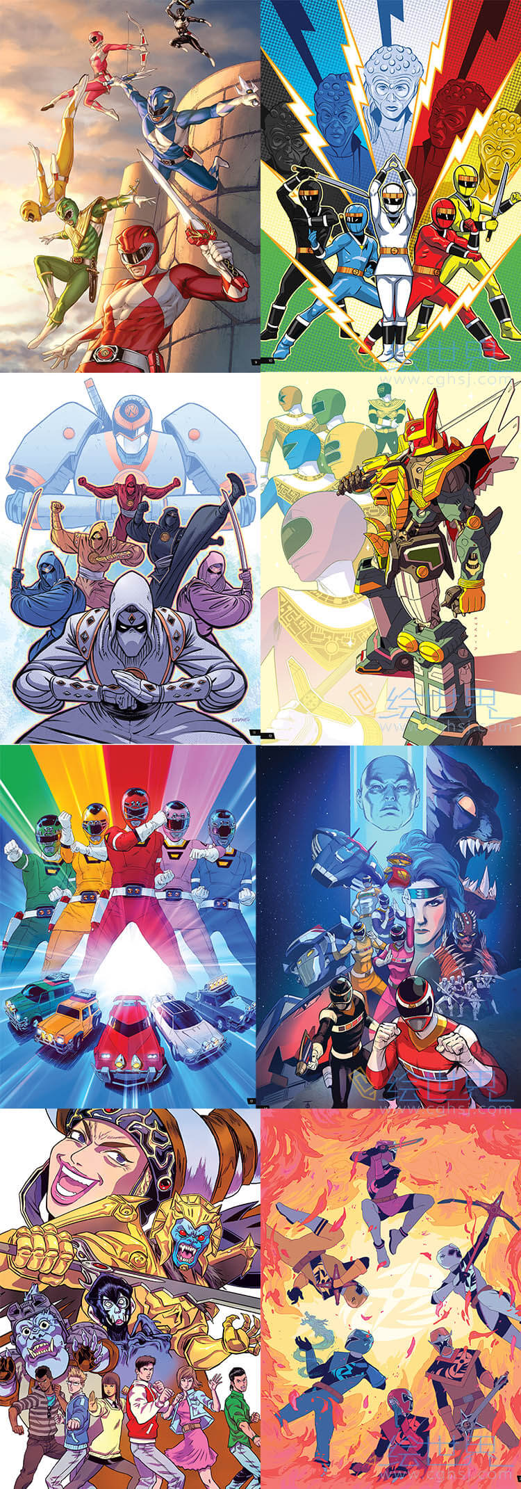 [会员][插画集] Saban's Power Rangers 恐龙战队画集