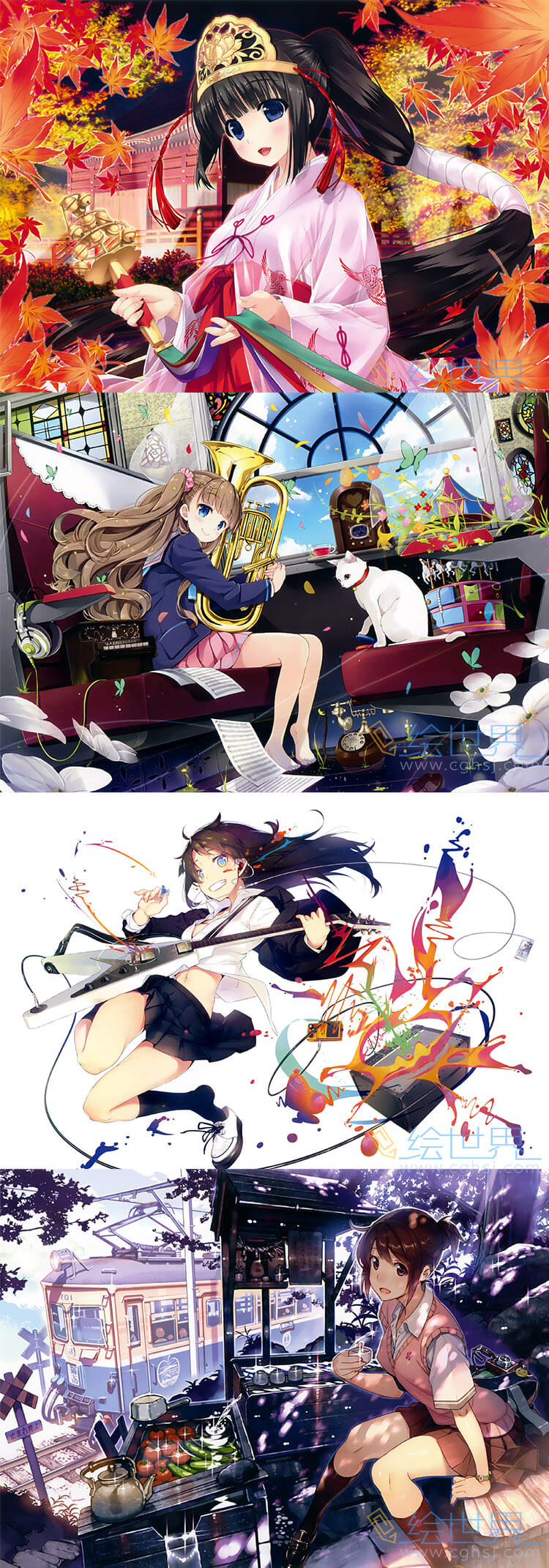 [会员][插画集] 絵師100人展 第6回テーマ 「色」