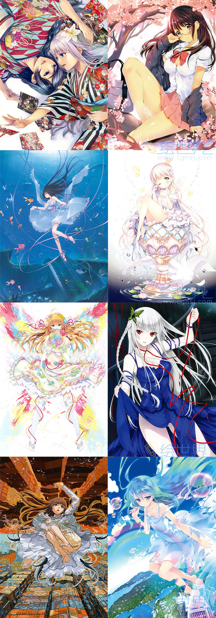 [会员][插画集] 絵師100人展 第6回テーマ 「色」