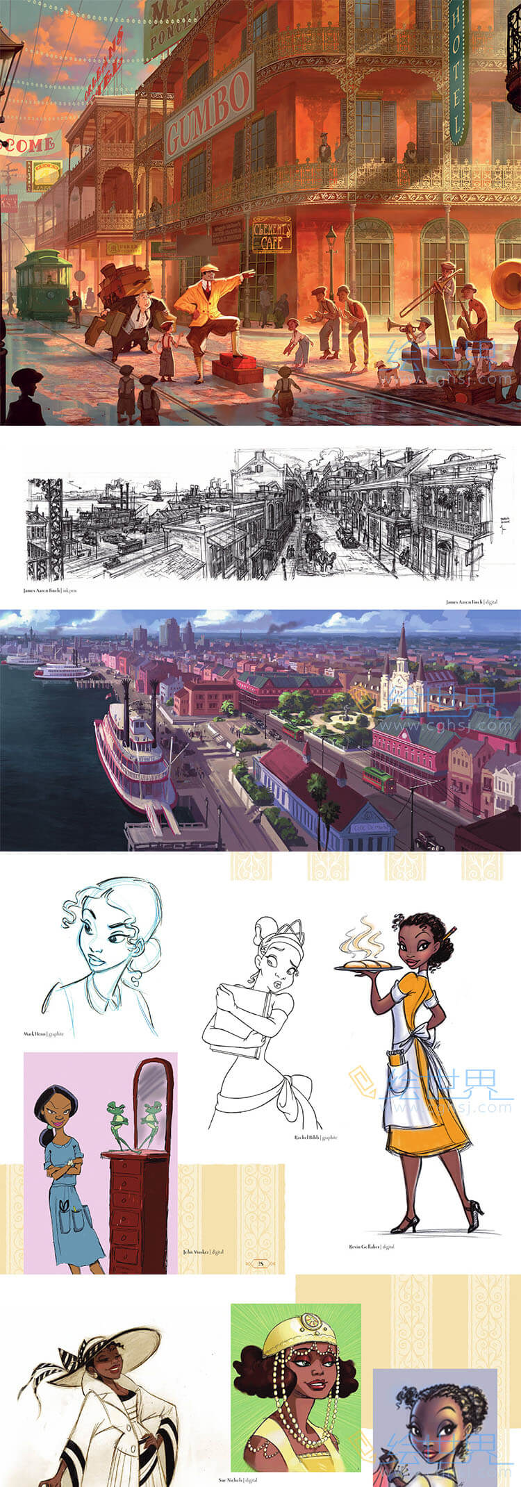[会员][设定集] 公主和青蛙 The Art of The Princess and the Frog