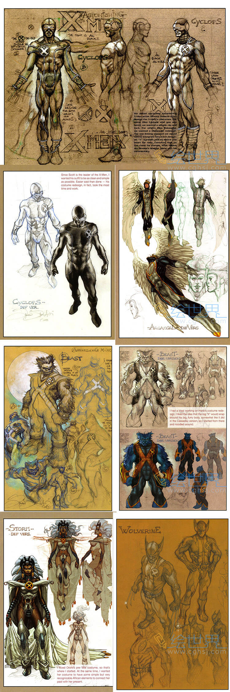 [会员][设定集] Astonishing X-Men Sketchbook