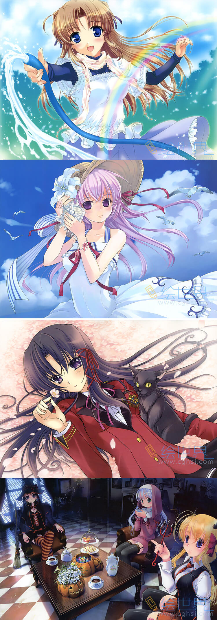 [会员][插画集]八月社AugustARIA Calendar Illustration 2005-2010 Four Seasons Memorial