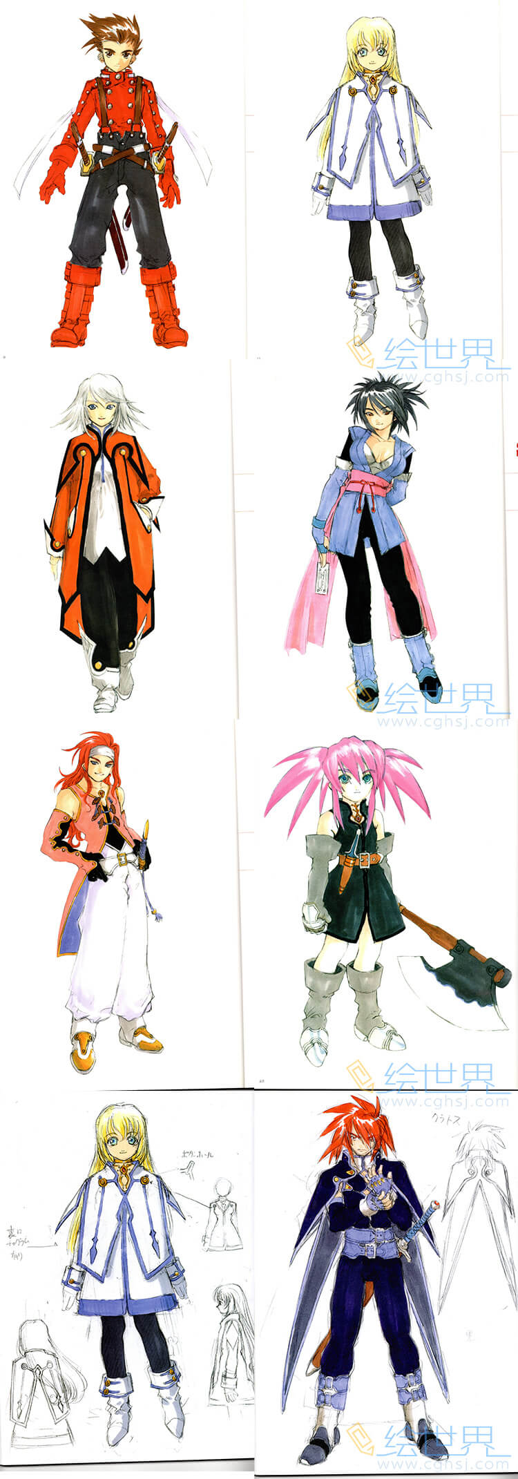 [会员][插画集] 藤島康介 Tales of Symphonia Illustrations