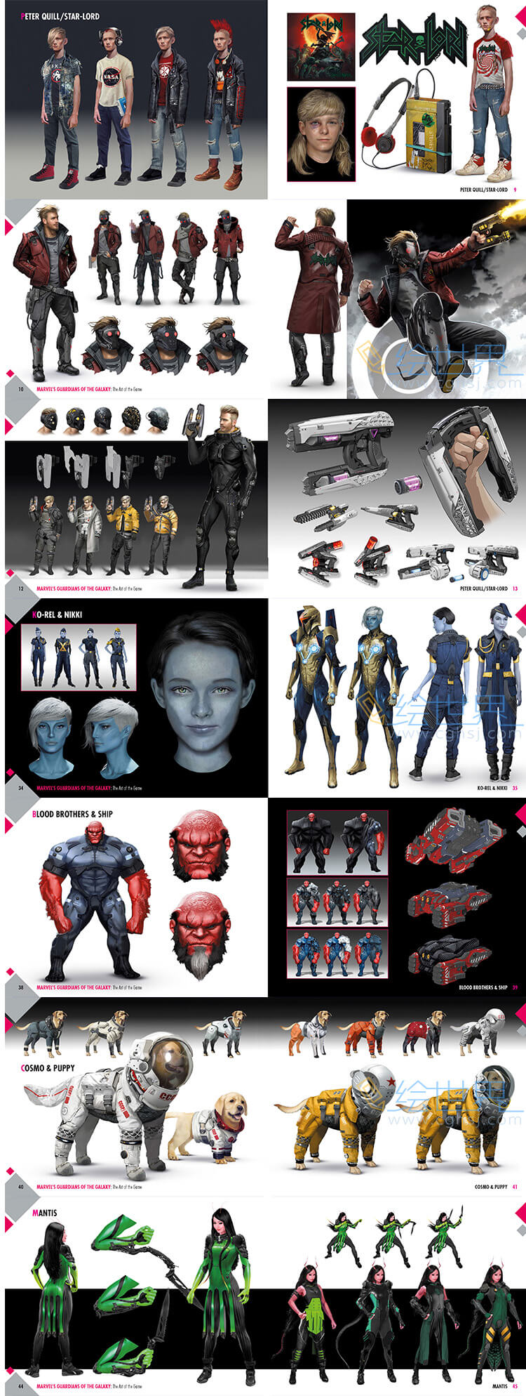 [会员][设定集] Marvel's Guardians of the Galaxy The Art of the Game Exclusive Minibook