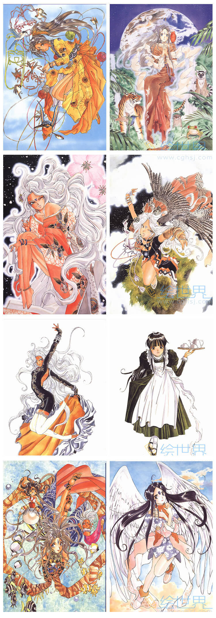 [会员][插画集] 藤島康介 我的女神 AH！MY GODDESS POSTCARD BOOK