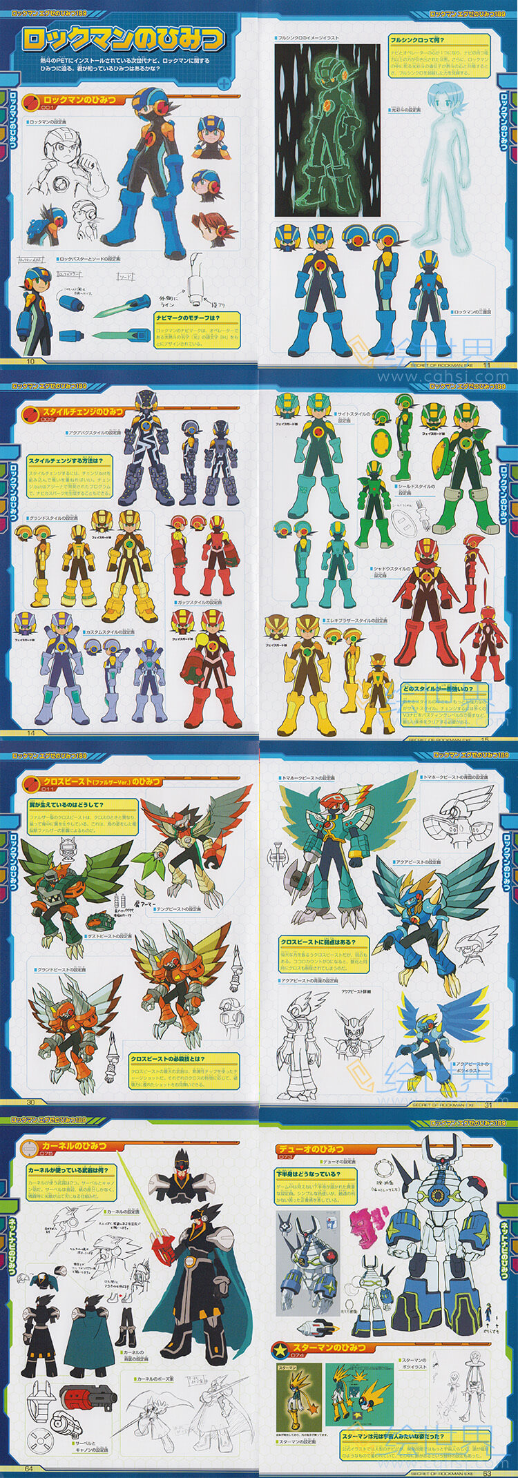 [会员][设定集] Rockman ロックマンエグゼのひみつ オフィシャル設定イラストガイド