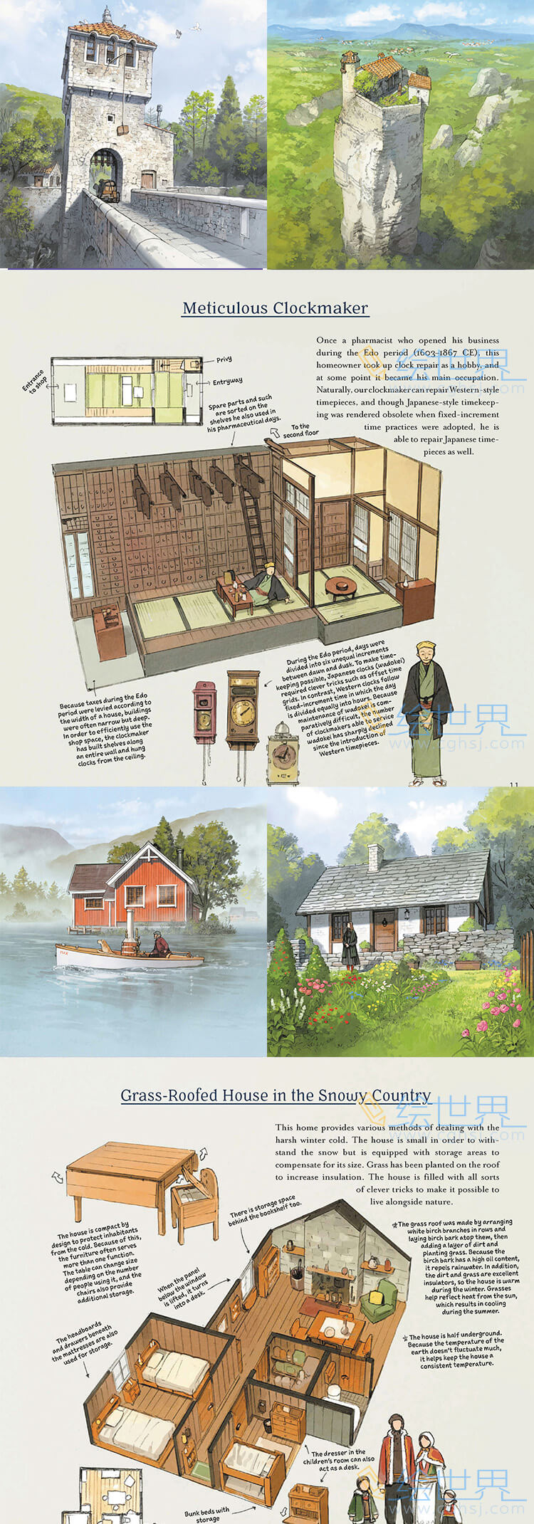 [会员][插画集] 吉田诚治 Houses with a Story
