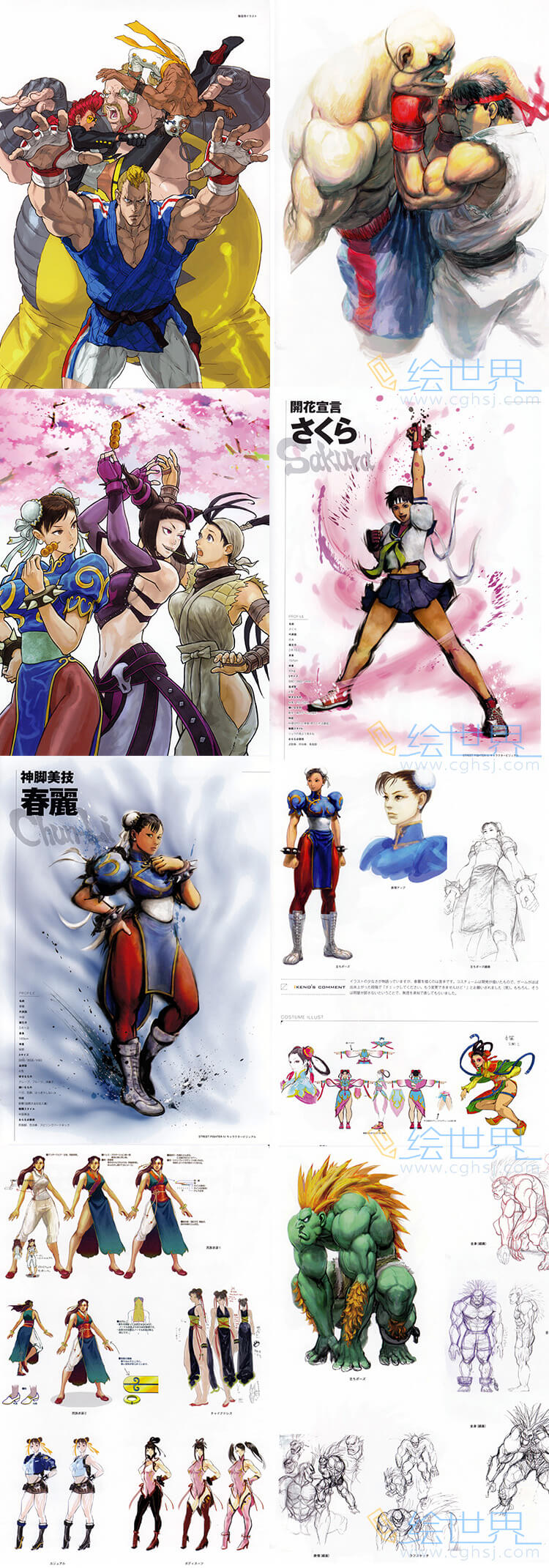 [会员][设定集] 超级街头霸王4 Super Street Fighter IV-Official Complete Work